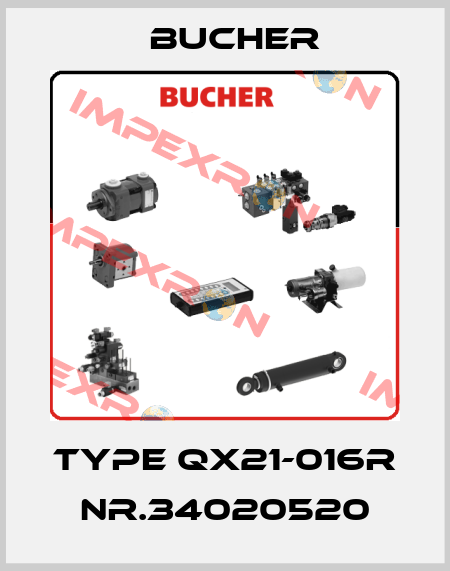 Type QX21-016R  Nr.34020520 Bucher