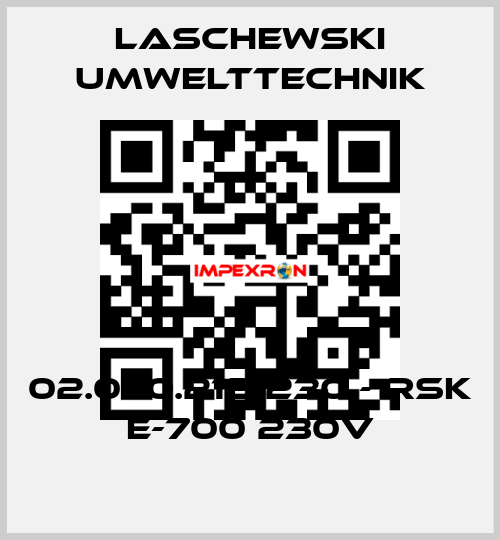 02.070.2121230 - RSK E-700 230V LASCHEWSKI UMWELTTECHNIK