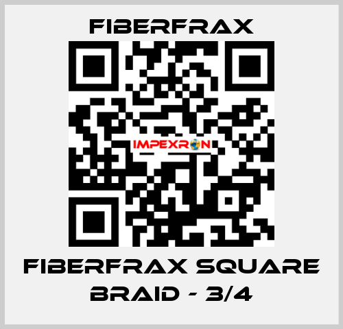 Fiberfrax Square Braid - 3/4 Fiberfrax