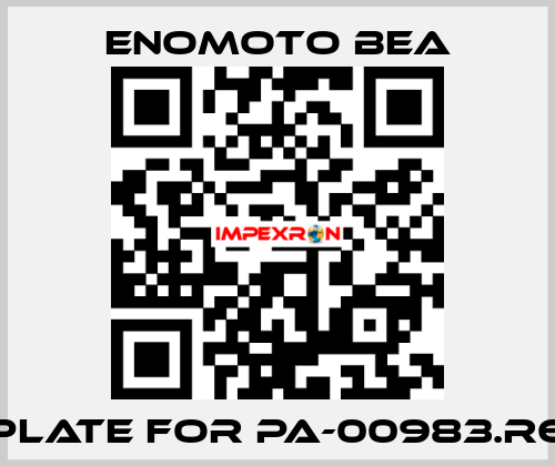 Plate for PA-00983.R6 Enomoto BeA