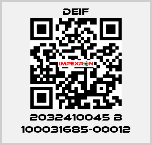 2032410045 B 100031685-00012 Deif
