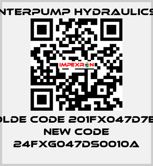 olde code 201FX047D7E/ new code 24FXG047DS0010A Interpump hydraulics