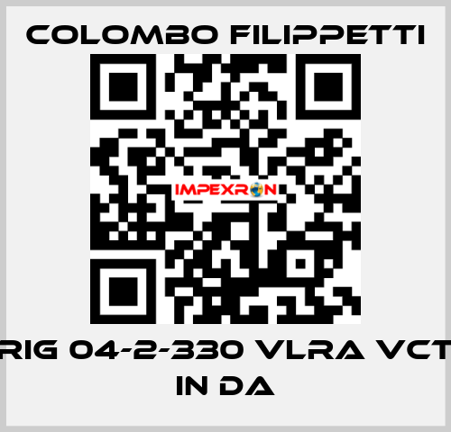 RIG 04-2-330 VLRA VCT IN DA Colombo Filippetti