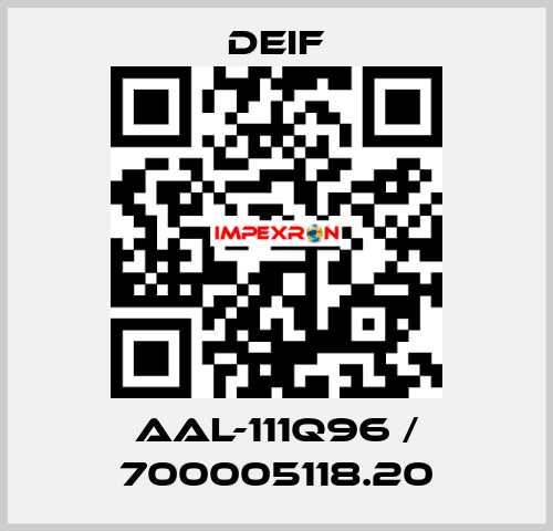 AAL-111Q96 / 700005118.20 Deif