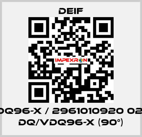 DQ96-x / 2961010920 02, DQ/VDQ96-x (90°) Deif