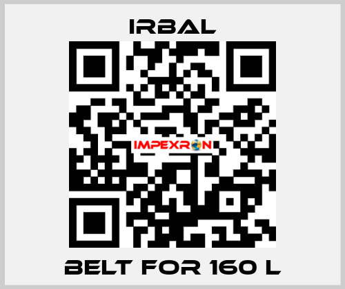 belt for 160 L irbal