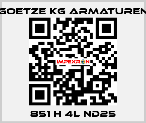 851 H 4L ND25 Goetze KG Armaturen