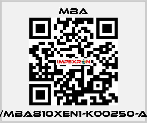 1213340/MBA810XEN1-K00250-A-XXXXX MBA