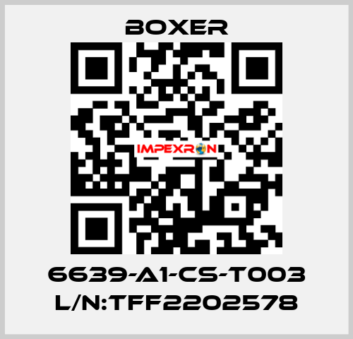 6639-A1-CS-T003 L/N:TFF2202578 Boxer