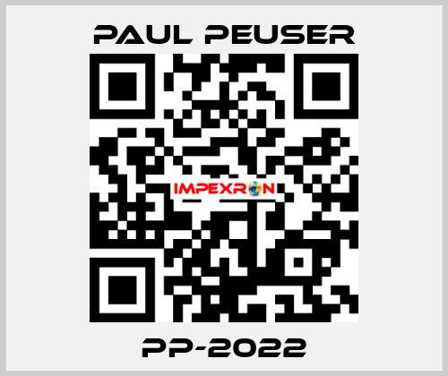 PP-2022 PAUL PEUSER