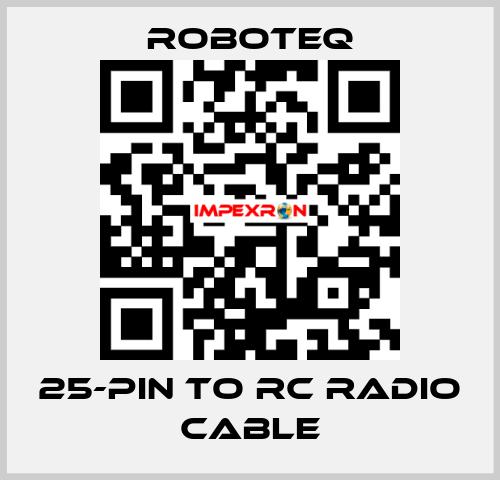 25-pin to RC Radio Cable Roboteq