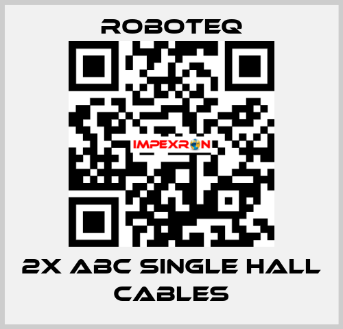 2x ABC Single Hall Cables Roboteq