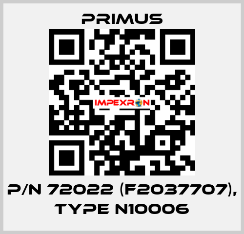 p/n 72022 (F2037707), type N10006 Primus