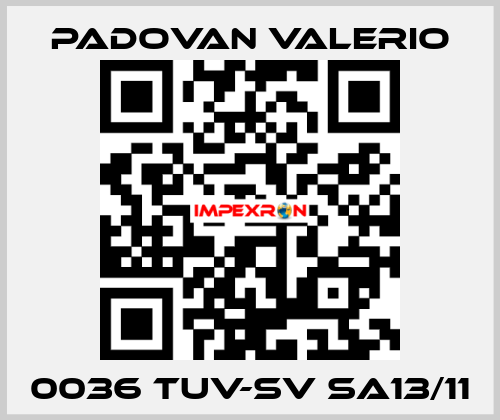 0036 TUV-SV SA13/11 PADOVAN VALERIO