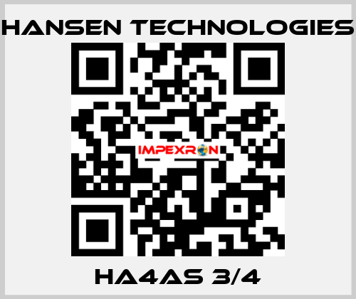 HA4AS 3/4 HANSEN TECHNOLOGIES