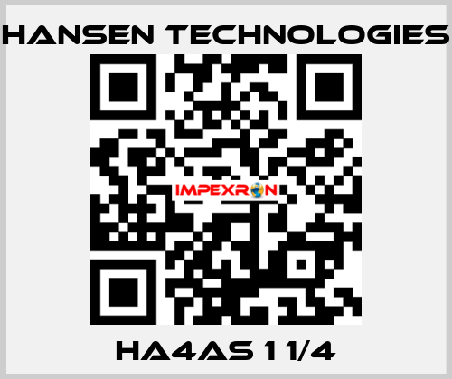 HA4AS 1 1/4 HANSEN TECHNOLOGIES