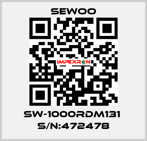 SW-1000RDm131  S/N:472478 Sewoo