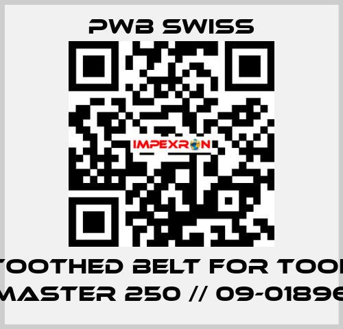 toothed belt for Tool Master 250 // 09-01896 PWB Swiss