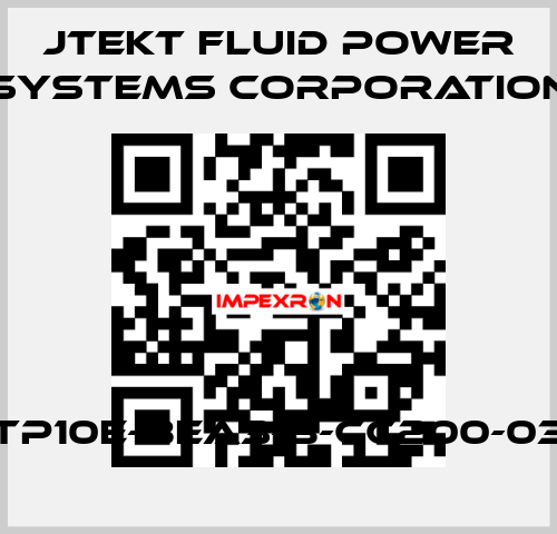 TP10E-BEA3-B-CC200-03 JTEKT FLUID POWER SYSTEMS CORPORATION