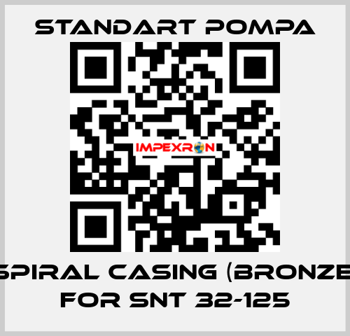 Spiral casing (bronze) for SNT 32-125 STANDART POMPA