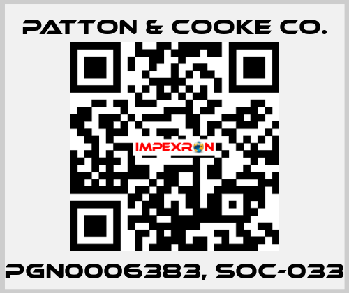 PGN0006383, SOC-033 Patton & Cooke Co.