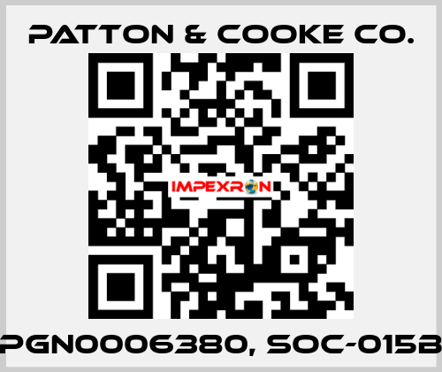PGN0006380, SOC-015B Patton & Cooke Co.
