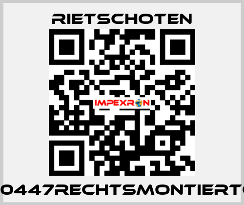 300/45910447RECHTSMONTIERTGMRSP/T RIETSCHOTEN