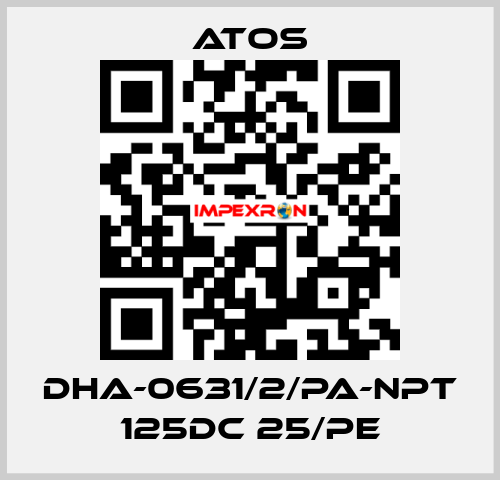 DHA-0631/2/PA-NPT 125DC 25/PE Atos
