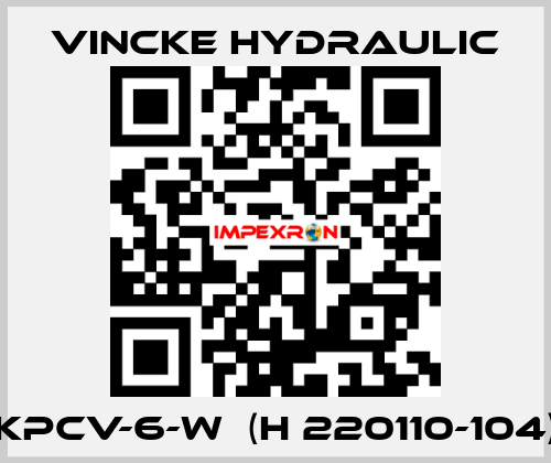 KPCV-6-W  (H 220110-104) VINCKE HYDRAULIC