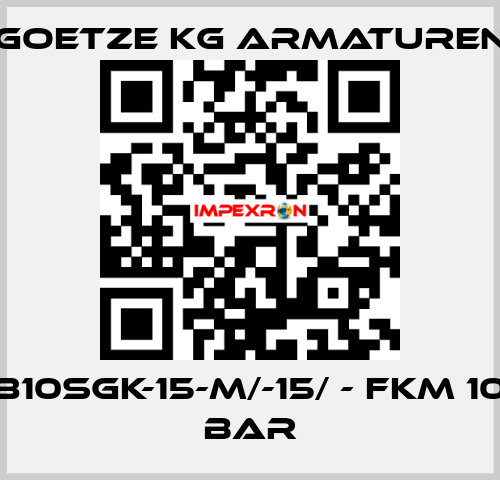 810sGK-15-m/-15/ - FKM 10 bar Goetze KG Armaturen