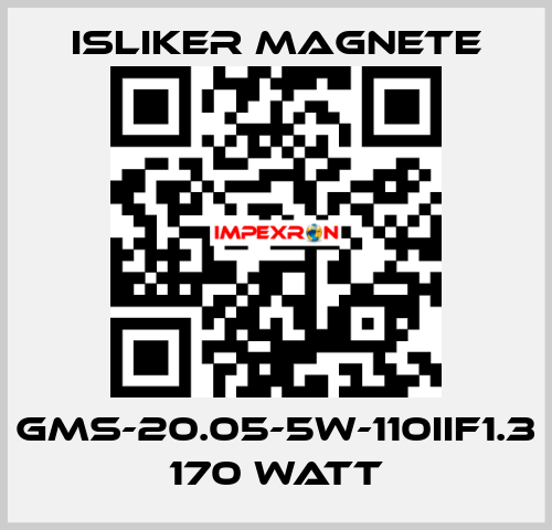GMs-20.05-5W-110IIF1.3 170 watt ISLIKER MAGNETE