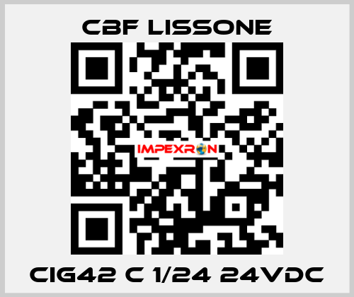 CIG42 C 1/24 24VDC CBF LISSONE