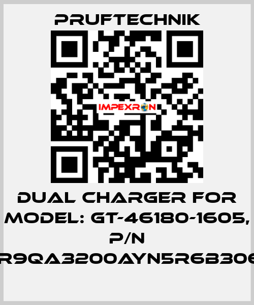 Dual charger for Model: GT-46180-1605, p/n WR9QA3200AYN5R6B3065 Pruftechnik