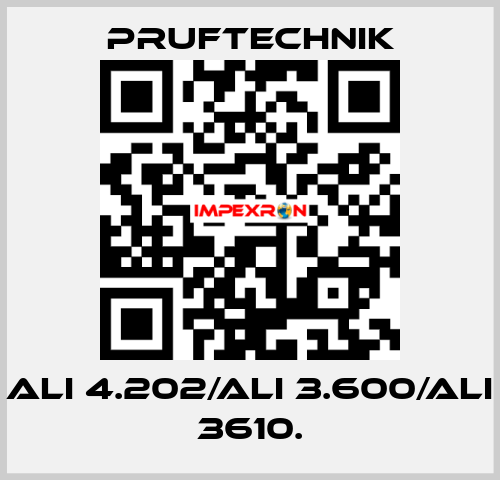ALI 4.202/ALI 3.600/ALI 3610. Pruftechnik