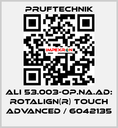 ALI 53.003-OP.NA.AD: ROTALIGN(R) touch ADVANCED / 6042135 Pruftechnik