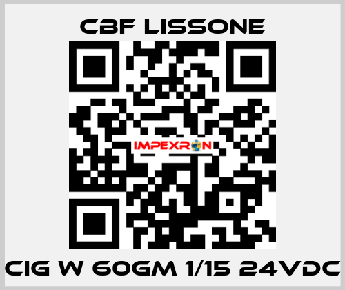 CIGW60GM0015-48201R CBF LISSONE