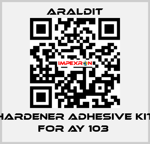 Hardener adhesive kit for AY 103  Araldit