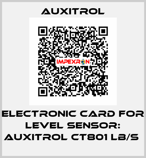 Electronic card for level sensor: AUXITROL CT801 LB/S  AUXITROL