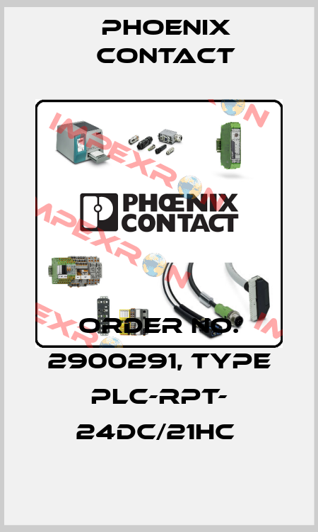 Order No. 2900291, Type PLC-RPT- 24DC/21HC  Phoenix Contact