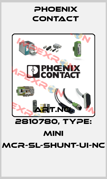 Art.No. 2810780, Type: MINI MCR-SL-SHUNT-UI-NC Phoenix Contact