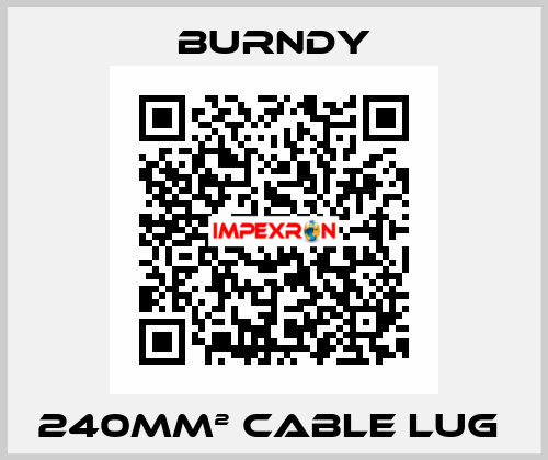 240mm² cable lug  Burndy