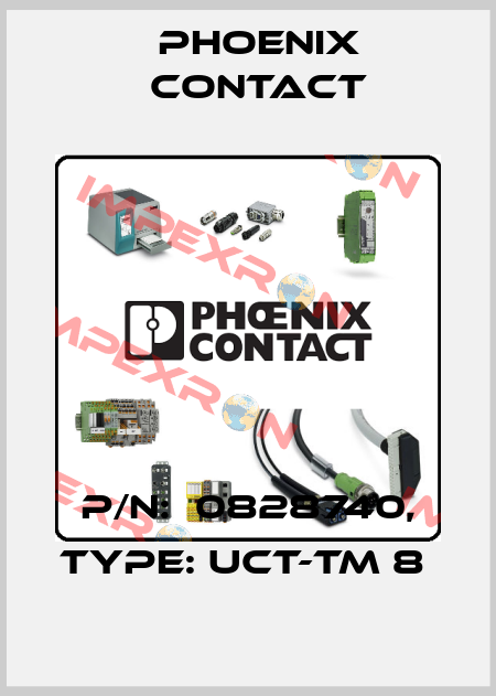 P/N:  0828740, Type: UCT-TM 8  Phoenix Contact