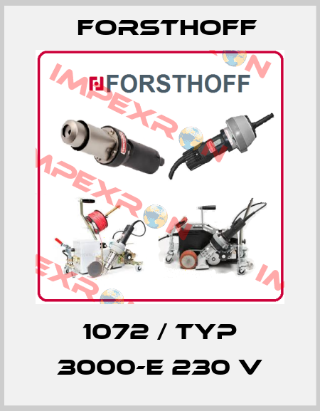 1072 / Typ 3000-E 230 V Forsthoff
