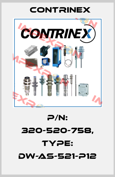 p/n: 320-520-758, Type: DW-AS-521-P12 Contrinex