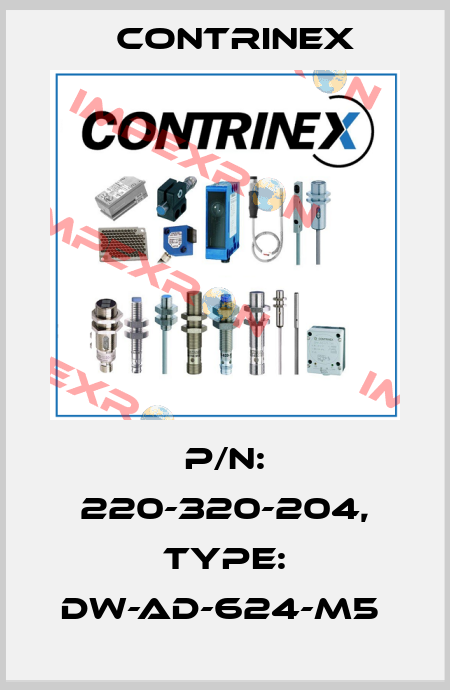 P/N: 220-320-204, Type: DW-AD-624-M5  Contrinex