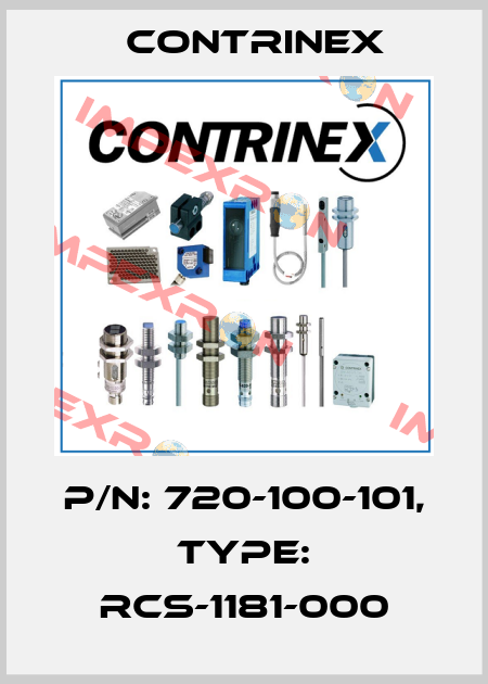 p/n: 720-100-101, Type: RCS-1181-000 Contrinex