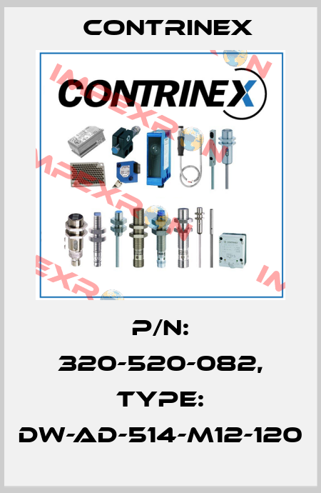 p/n: 320-520-082, Type: DW-AD-514-M12-120 Contrinex