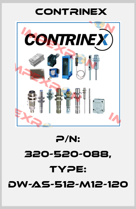 p/n: 320-520-088, Type: DW-AS-512-M12-120 Contrinex