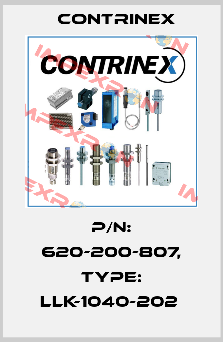 P/N: 620-200-807, Type: LLK-1040-202  Contrinex
