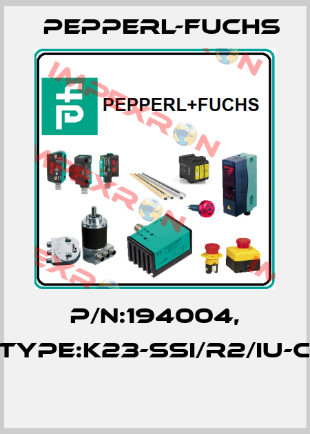 P/N:194004, Type:K23-SSI/R2/IU-C  Pepperl-Fuchs
